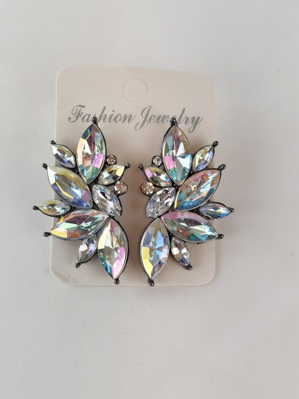 Fashion Jewlery 80s Funky Punk Rock Starburst Angel Wings Illuminescent Earring